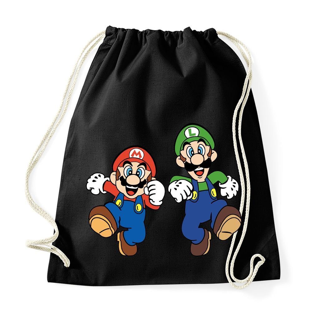 Turnbeutel Mario & Luigi Baumwoll Tasche Turnbeutel