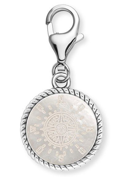 Engelsrufer Charm-Einhänger Windrose, mit Perlmutt