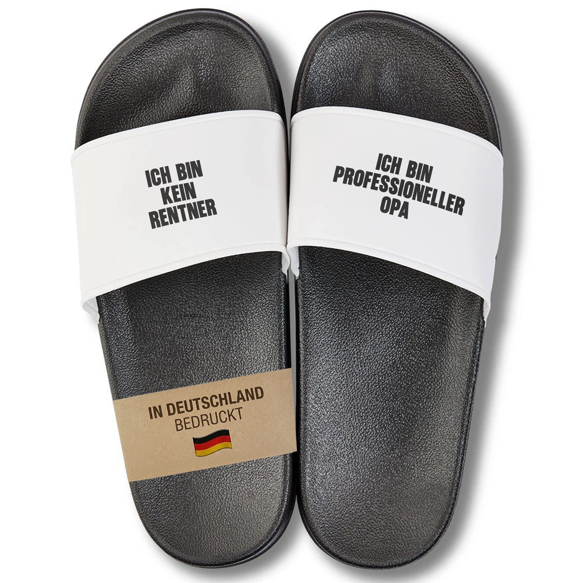 22Feels Geschenk Opa Grossvater Badelatschen Rentner Geburtstag lustig Spruch Badepantolette IN DEUTSCHLAND BEDRUCKT
