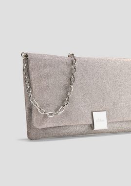 s.Oliver Tragetasche Shoulder-Bag mit Kettenriemen, Glitzer