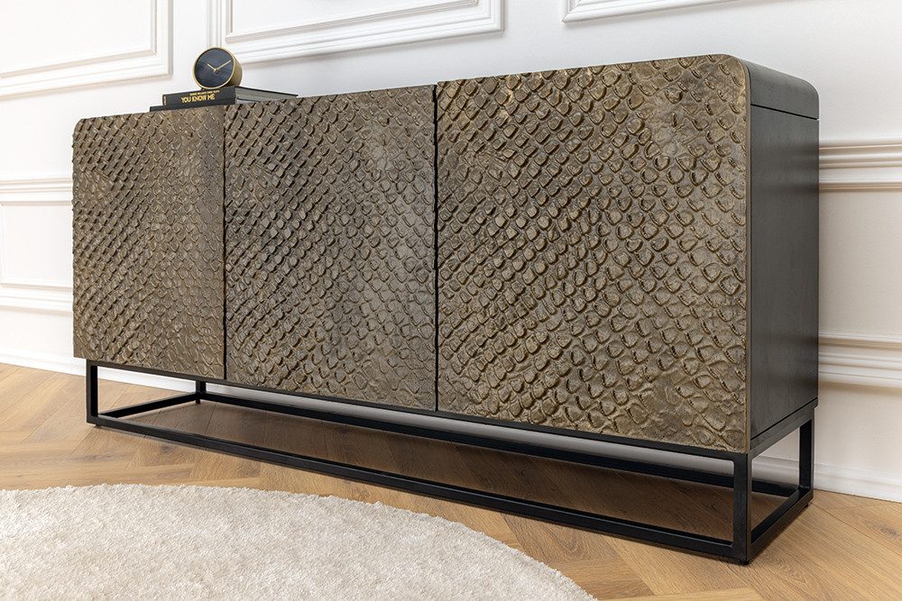 riess-ambiente Sideboard SNAKE 160cm braun / günstig online kaufen