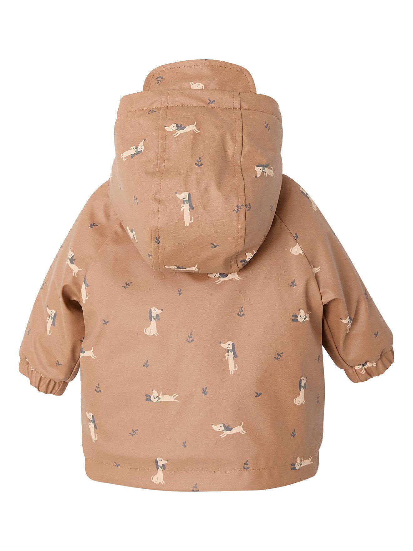 vertbaudet Regenjacke Baby Regenjacke mit Kapuze und Teddyfleece-Futter – Bild 2 von 5
