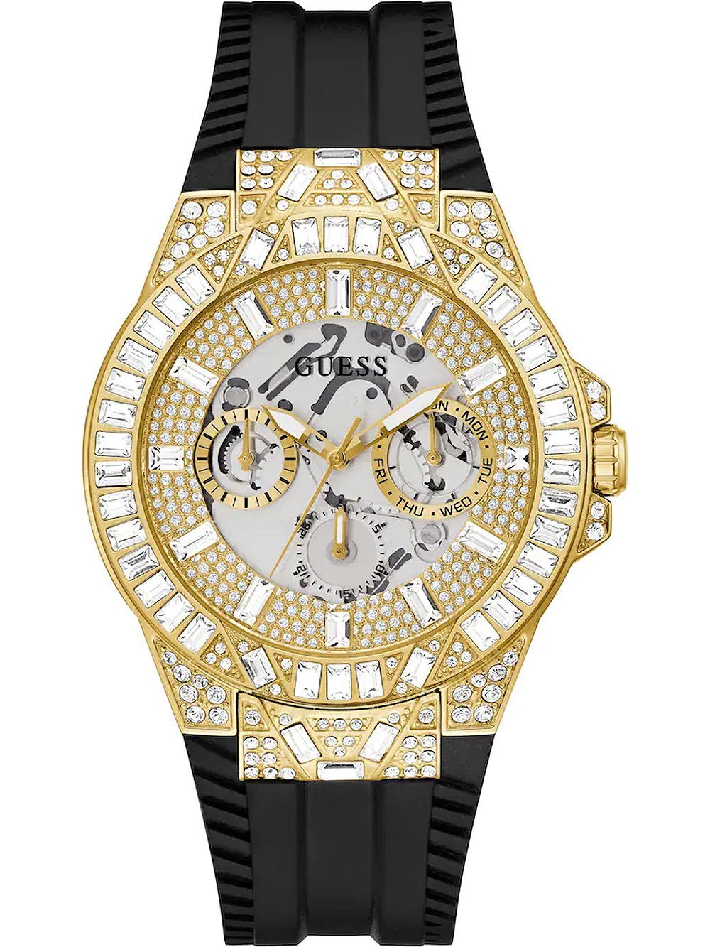 Guess Quarzuhr Guess GW0498G2 Dynasty Herrenuhr 45mm 5ATM