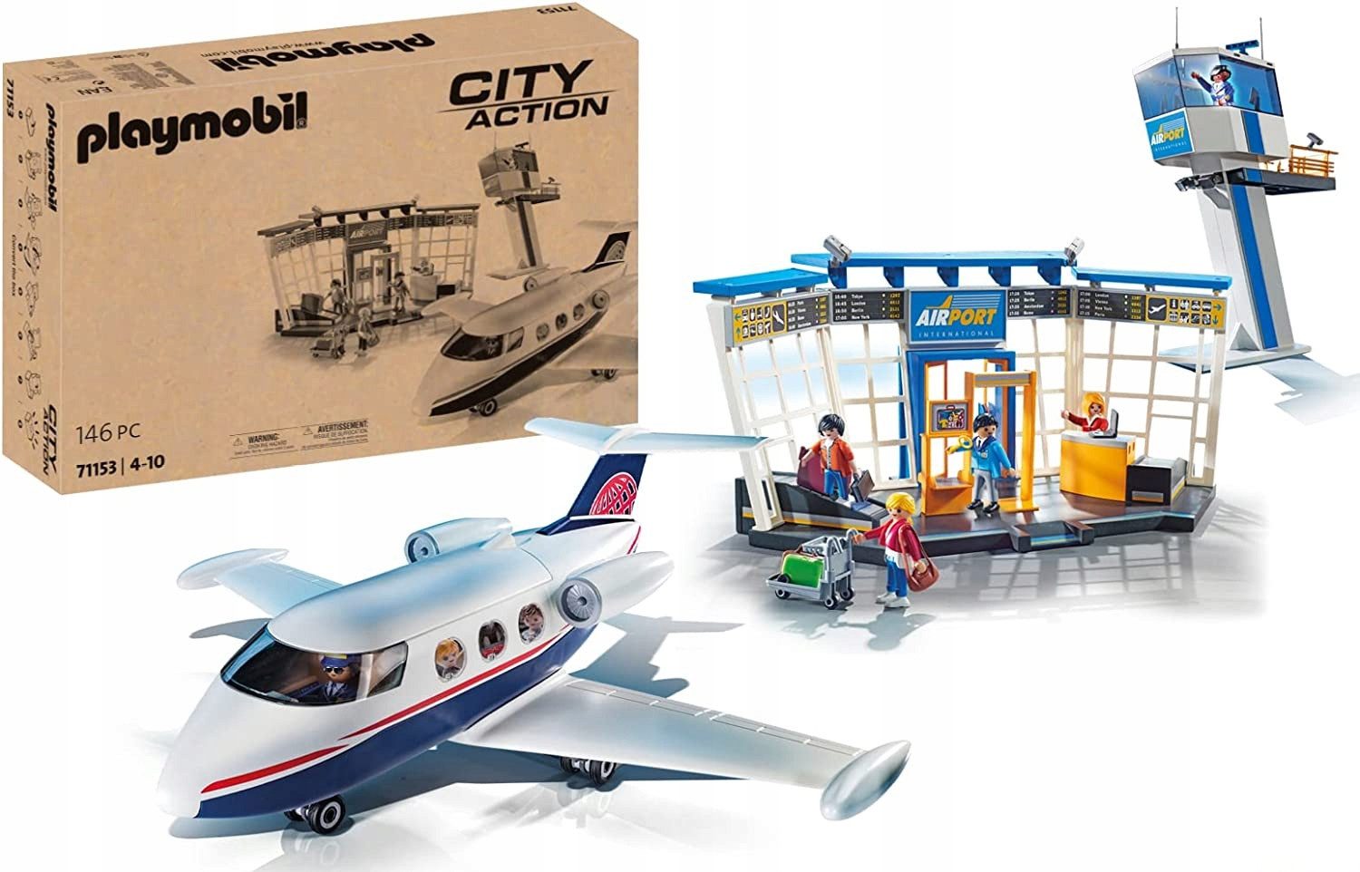 Playmobil® Konstruktions-Spielset, Baukasten, Flughafen mit Flugzeug günstig online kaufen
