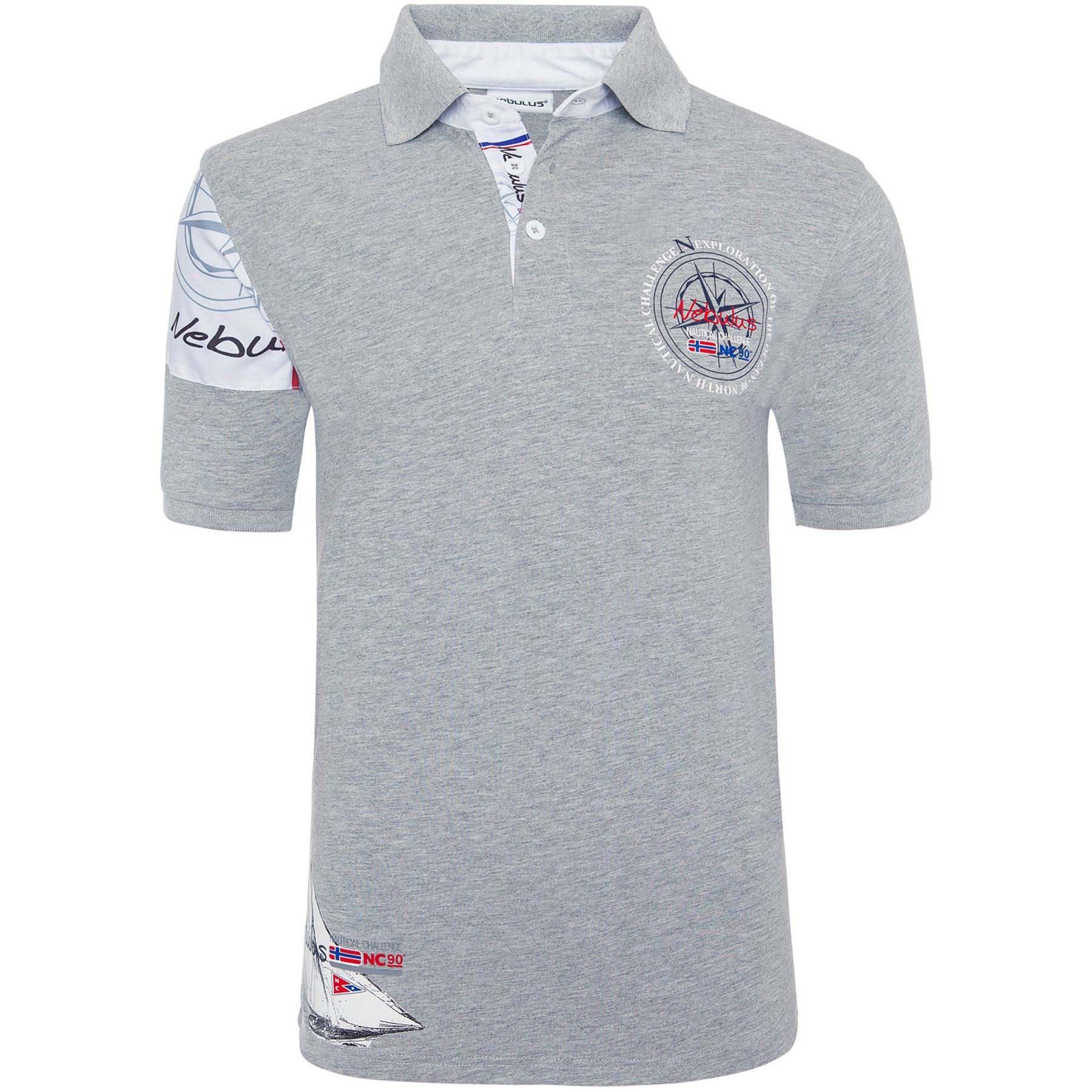 Nebulus Poloshirt DEEP BLUE, Q2354 - Herren, grau-meliert, XXL