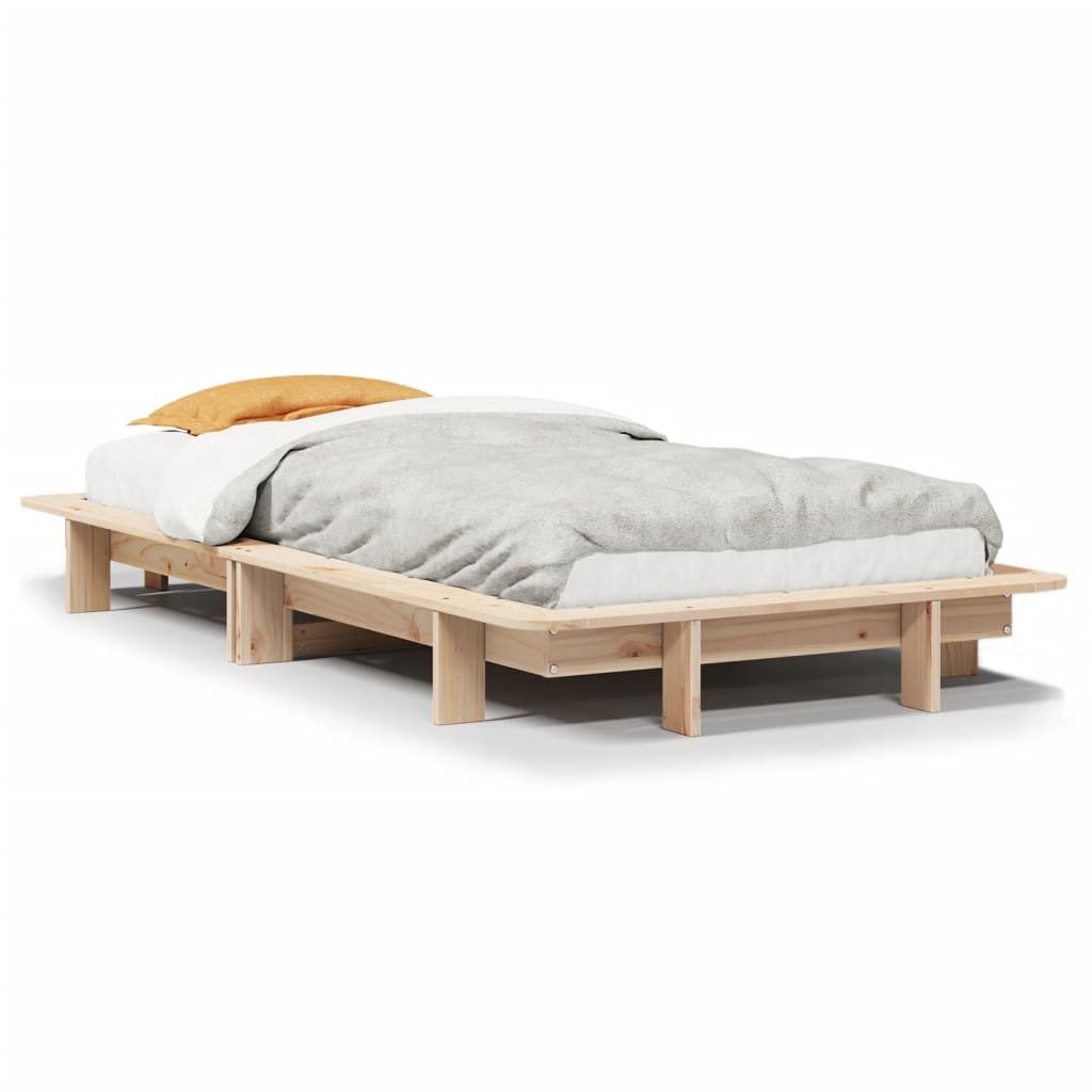 vidaXL Bett Massivholzbett ohne Matratze 90x190 günstig online kaufen