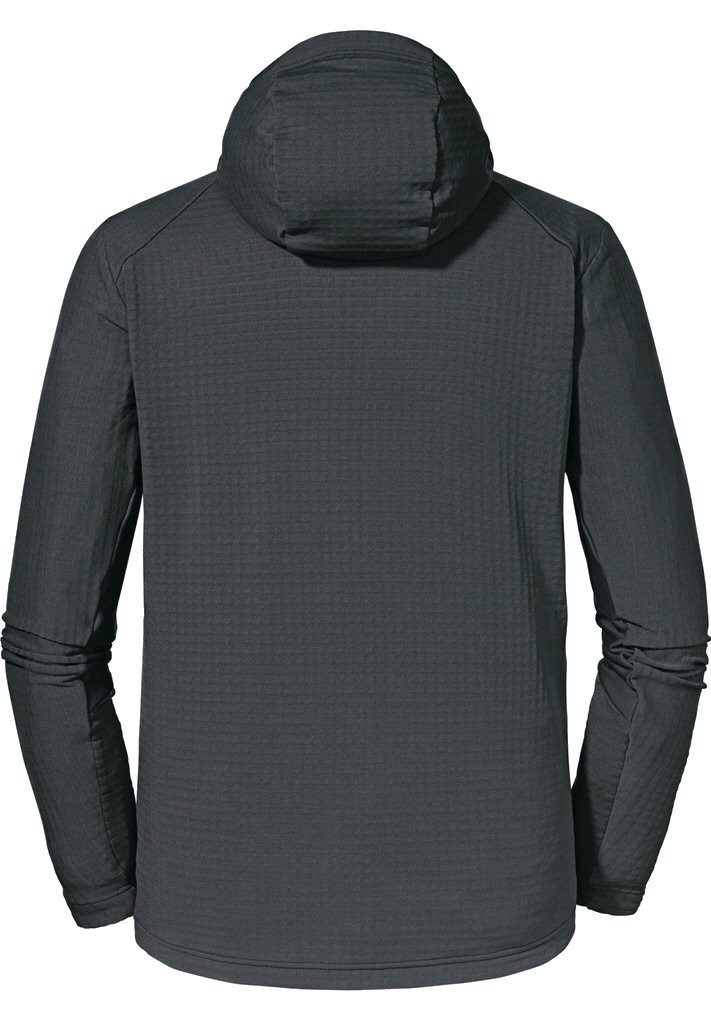 Schöffel Fleecejacke Rotbach Hoody (Kapuze, robust, elastisch) anthrazitgrau Herren