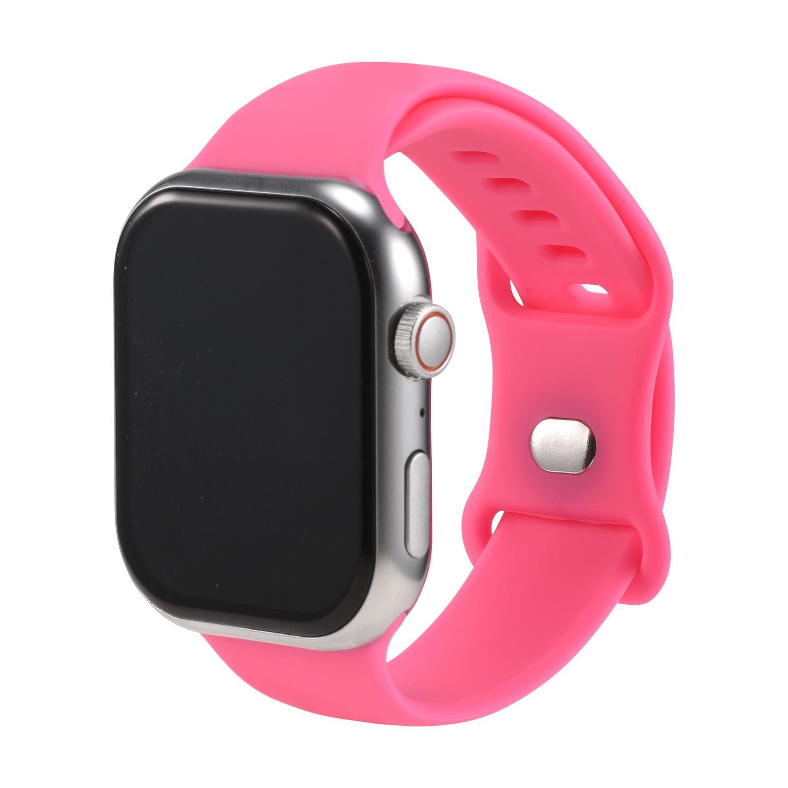 CoolGadget Smartwatch-Armband Fitnessarmband aus Silikon iWatch, für Apple Watch 1 - 6 7 8 9 10 11 SE 1 2 3 Ultra 1 2 3 42 44 45 49 mm