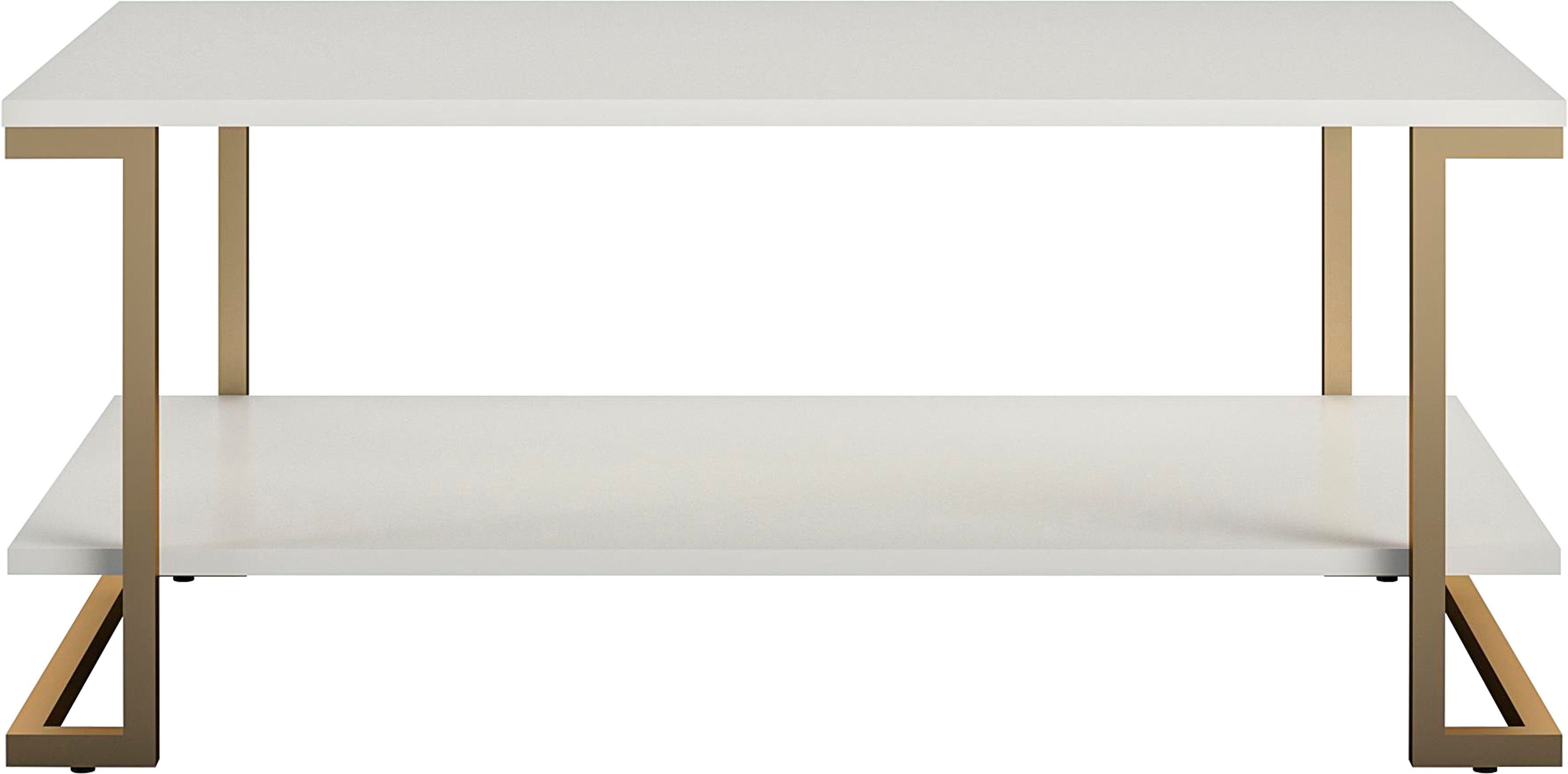 MDF, Camila Höhe Einlegeboden, by 1 (1-St), CosmoLiving Couchtisch mit cm Metall, pflegeleichtes Gestell Cosmopolitan aus 45