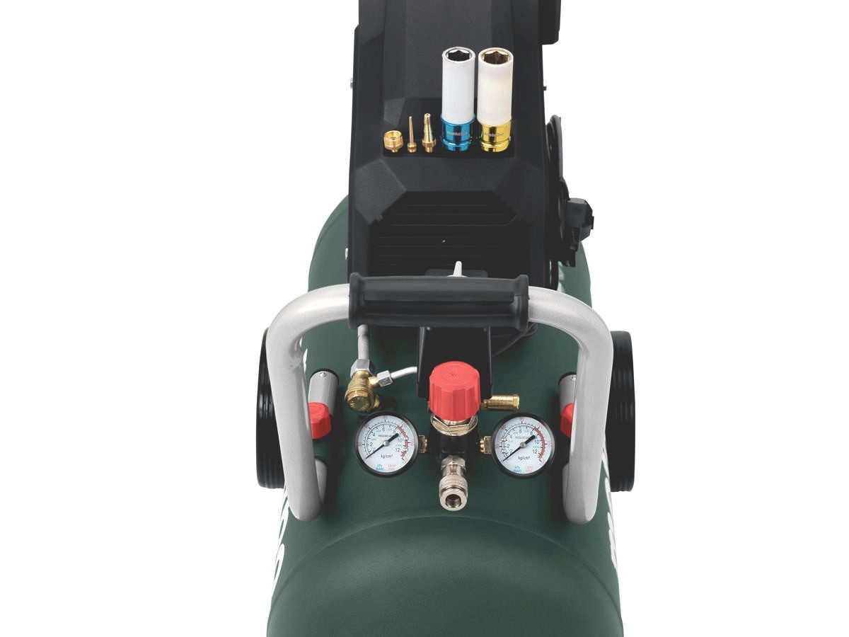 metabo Kompressor Basic 250-50, 1500 W, max. 8 bar, 50 l, 2-tlg., 1,5 kW Leistung, 8 bar Betriebsdruck, 50 L Kesselvolumen