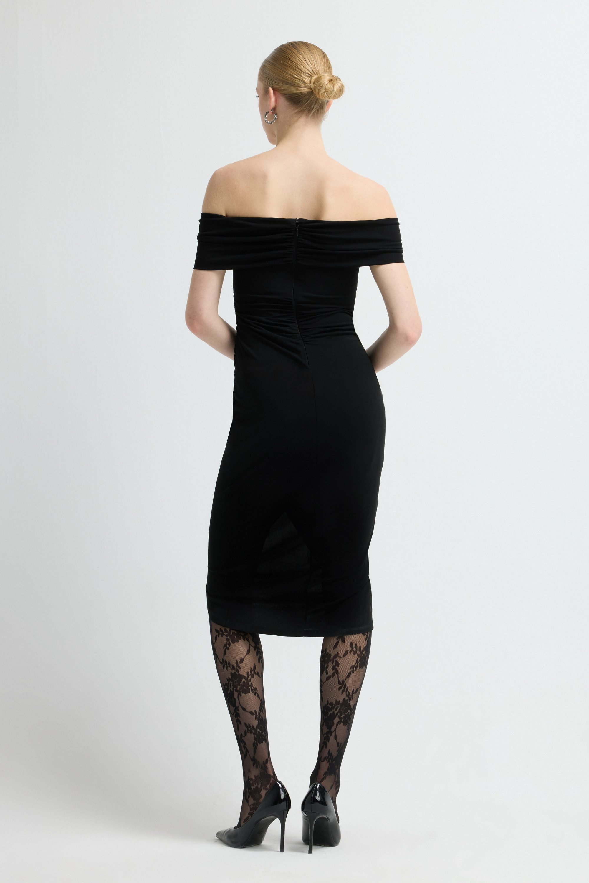 adL Cocktailkleid Wickelkleid mit gerafftem Detail – Bild 3 von 5