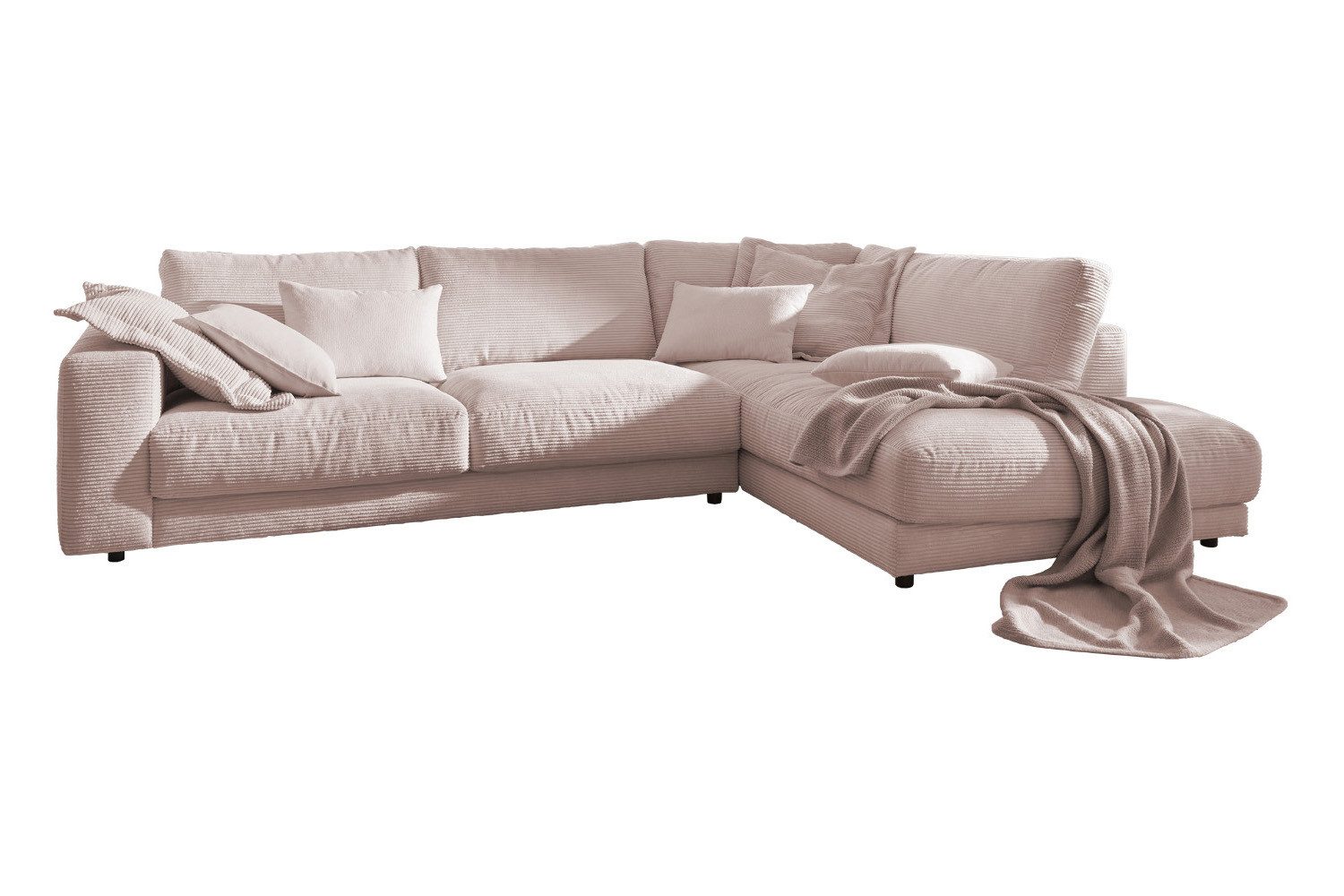 KAWOLA Ecksofa MADELINE, Couch L-Form rechts günstig online kaufen