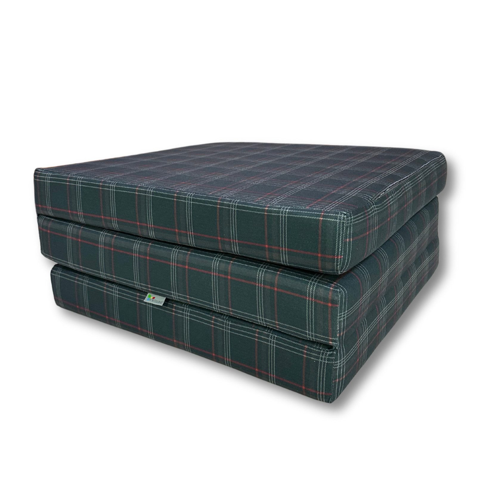 Klappmatratze Klappmatratze Gästematratze VW GTI 180x65x7cm Faltmatratze Bezug Bett, FORTISLINE, 7 cm hoch, (Klappmatratze), Zusammenklappbar, Waschbar