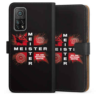 DeinDesign Handyhülle Bayer 04 Leverkusen Meister Offizielles Lizenzprodukt, Xiaomi Mi 10T Pro 5G Hülle Handy Flip Case Wallet Cover