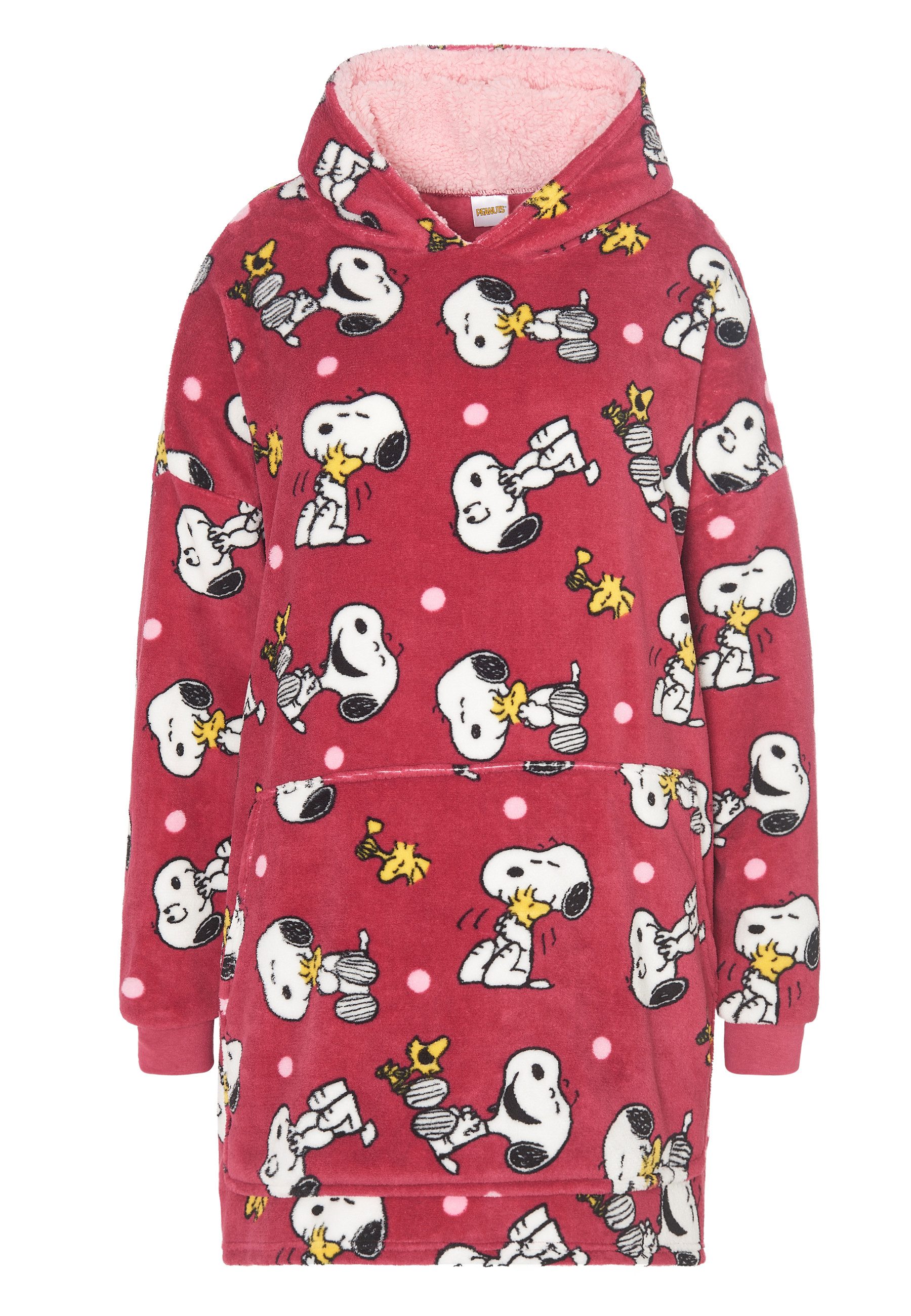 United Labels® Kapuzenpullover The Peanuts Snoopy Oversize Cozy Hoodie Übergroße Kuschelpullover
