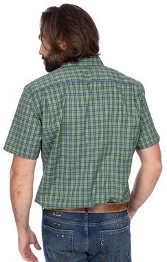 OS-Trachten Trachtenhemd Hemd 1/2 Arm ALEC grün (Regular Fit)