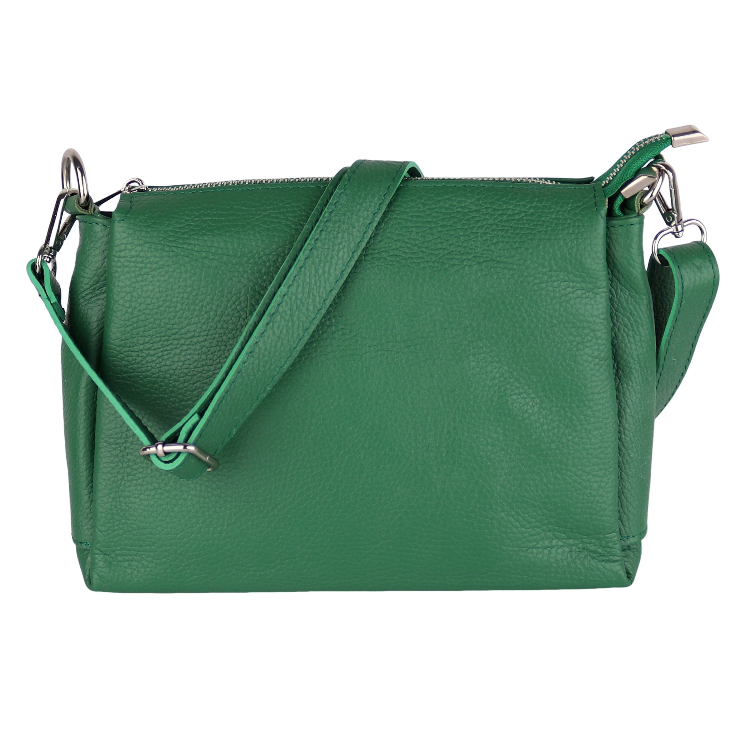 Umhängetasche Damen, Crossbody Bag, Echtleder Made in Italy