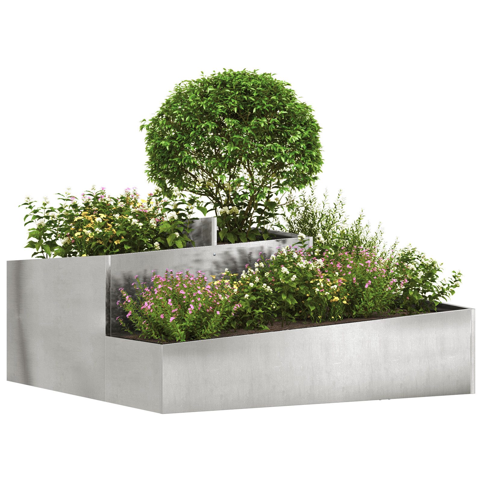 vidaXL Blumentopf Töpfe & Pflanzgefäße Edelstahl günstig online kaufen