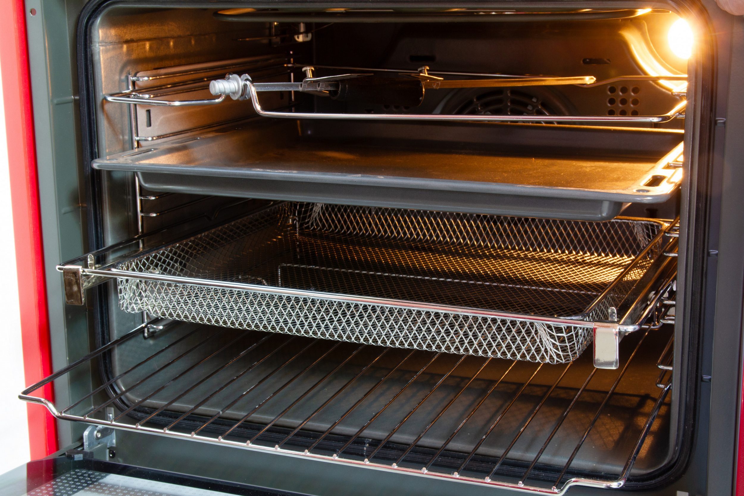 Kaiser Küchengeräte Induktions Herd-Set Herd Set Induktion, Retro Backofen mit Induktion,Air-Fry+Einbau-Mikrowelle, 25 l, Retro MIkrowell, Anthrazitfarbiges Glas,60cm EHC 6776 I AD+EM 2545 AD, mit 1-fach-Teleskopauszug