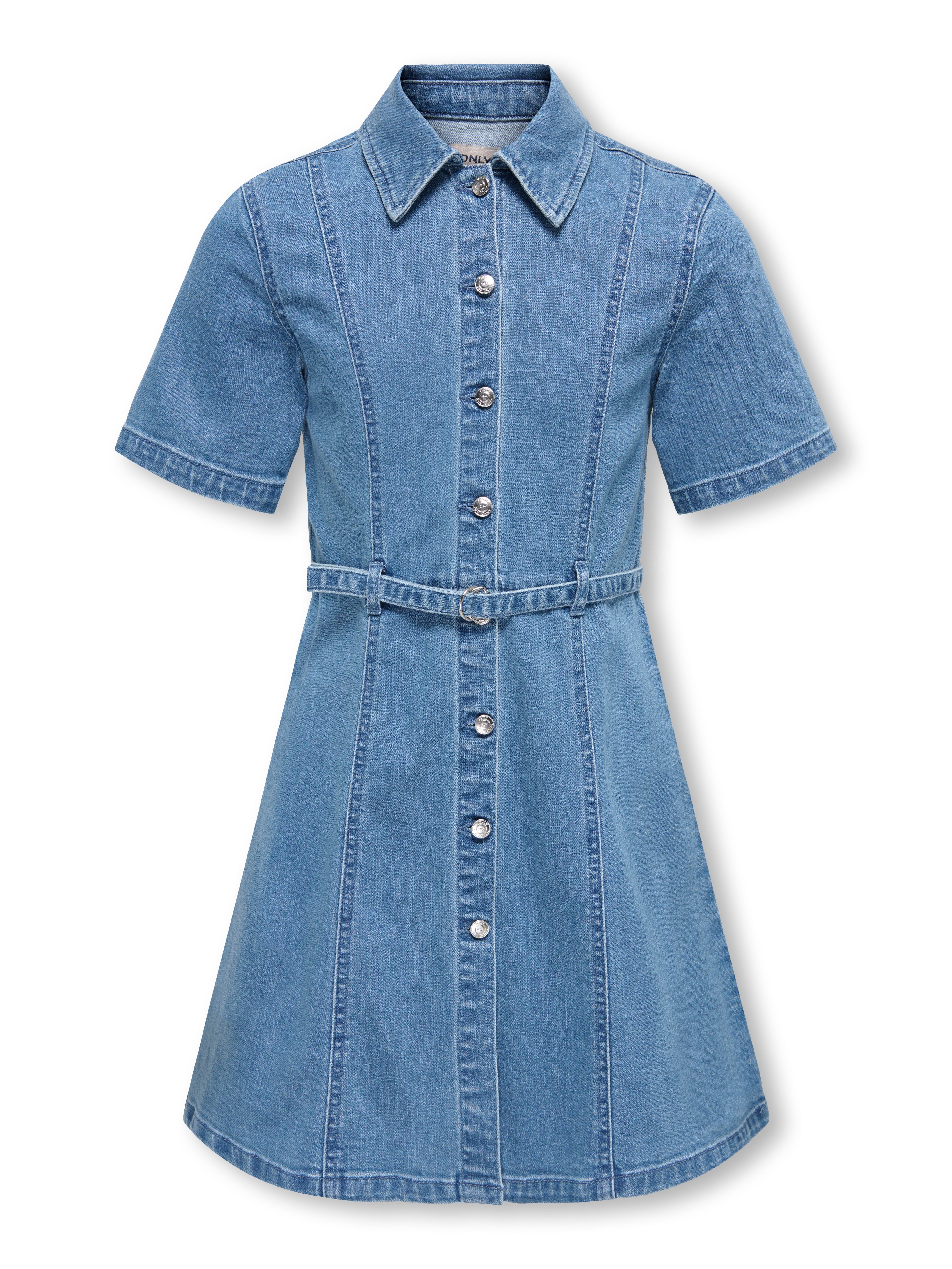 KIDS ONLY Jeanskleid KOGNOA SS BELTED DNM DRESS YOR mit abnehmbarem Gürtel