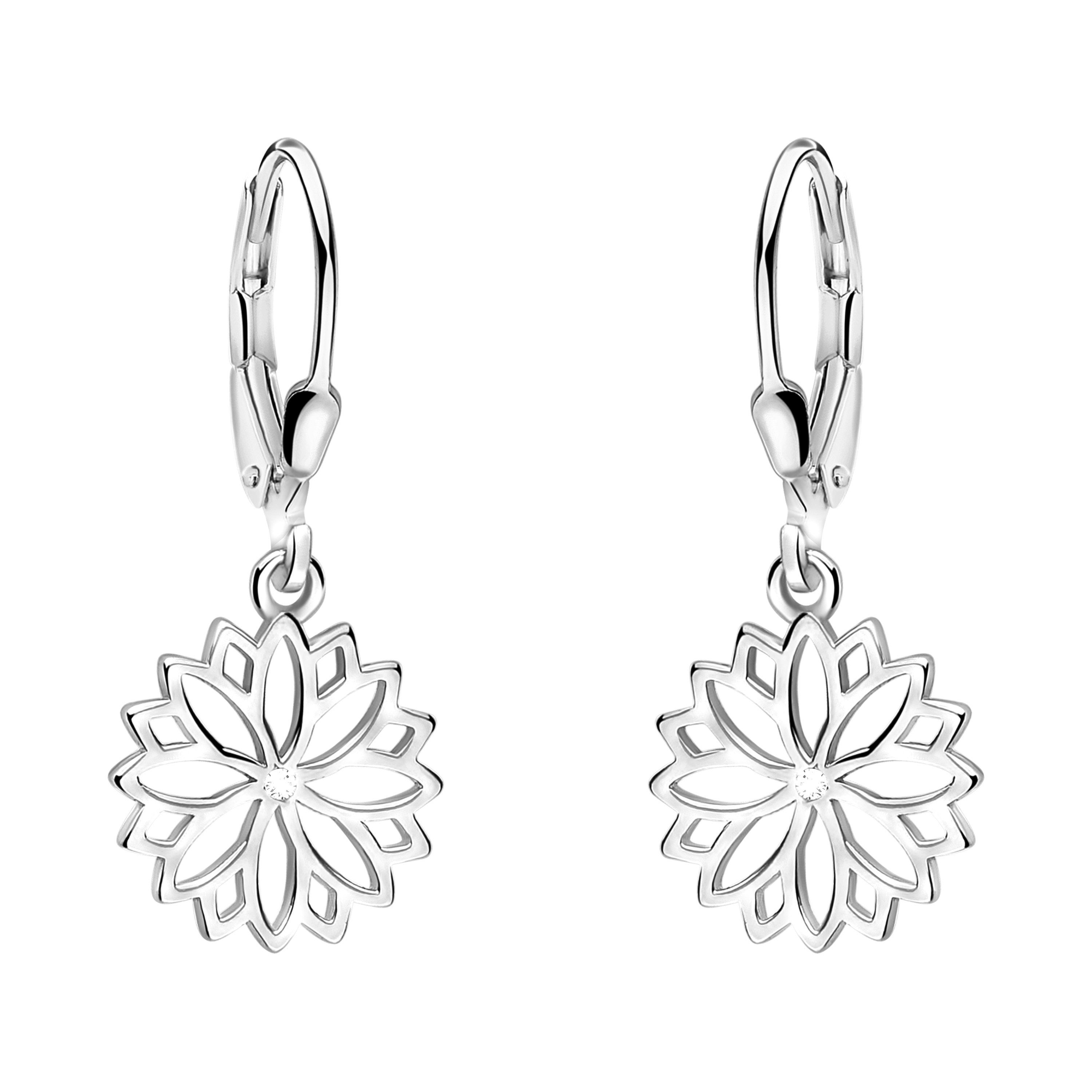 Sofia Milani Paar Ohrhänger Blume, 925 Silber Damen Schmuck - E2166 günstig online kaufen