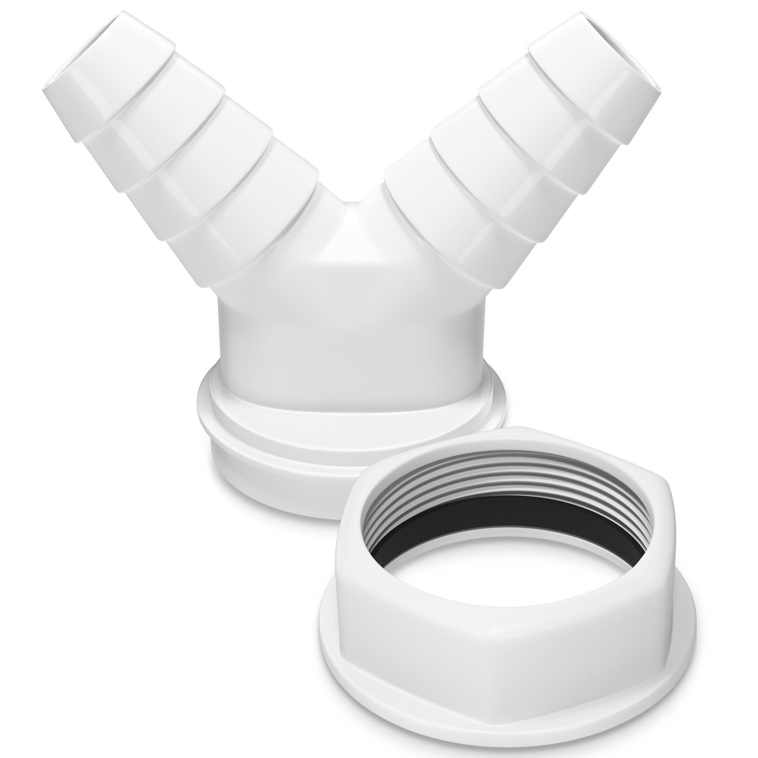 VIOKS 2-Wege Verteiler Verbinder 1 1/2" Doppel-Schlauchanschluss, Siphon fü günstig online kaufen