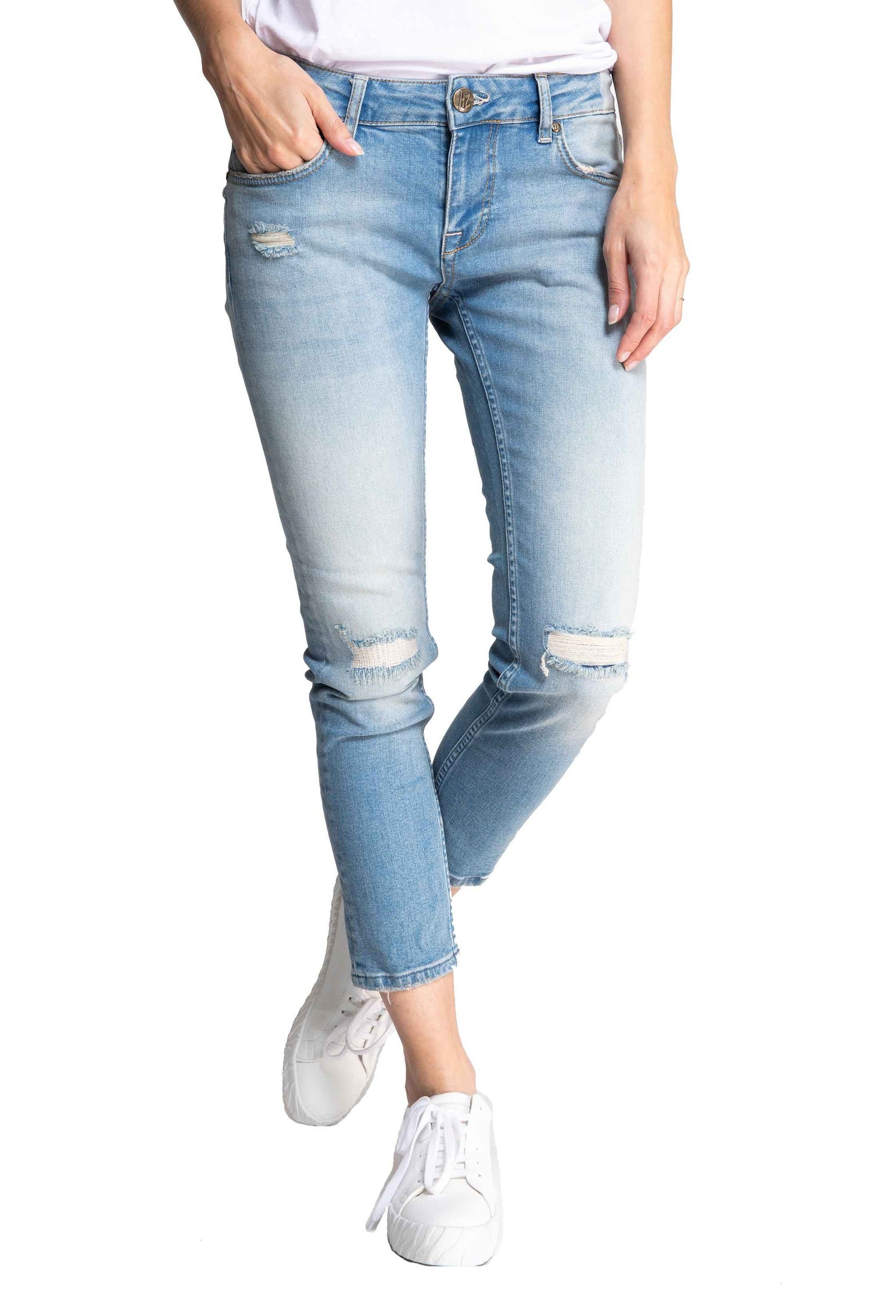 Damen Jeans Zhrill 7/8-Jeans Jeans ANITA Blue angenehmer Sitzkomfort