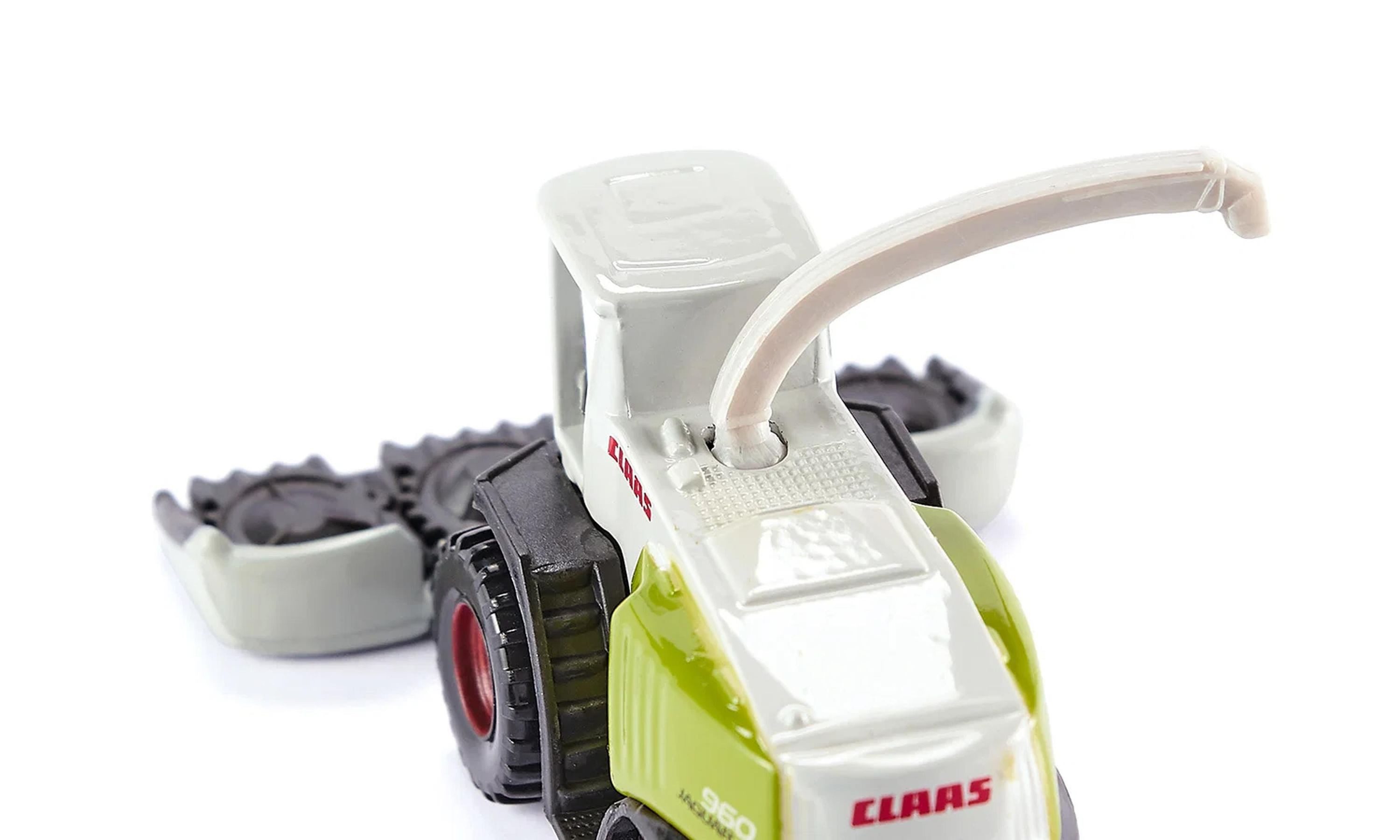 Siku Spielzeug-Auto Claas Maishäcksler mit schwenkbarem Auswurfrohr, Schwenkbares Auswurfrohr, Anhängerkupplung