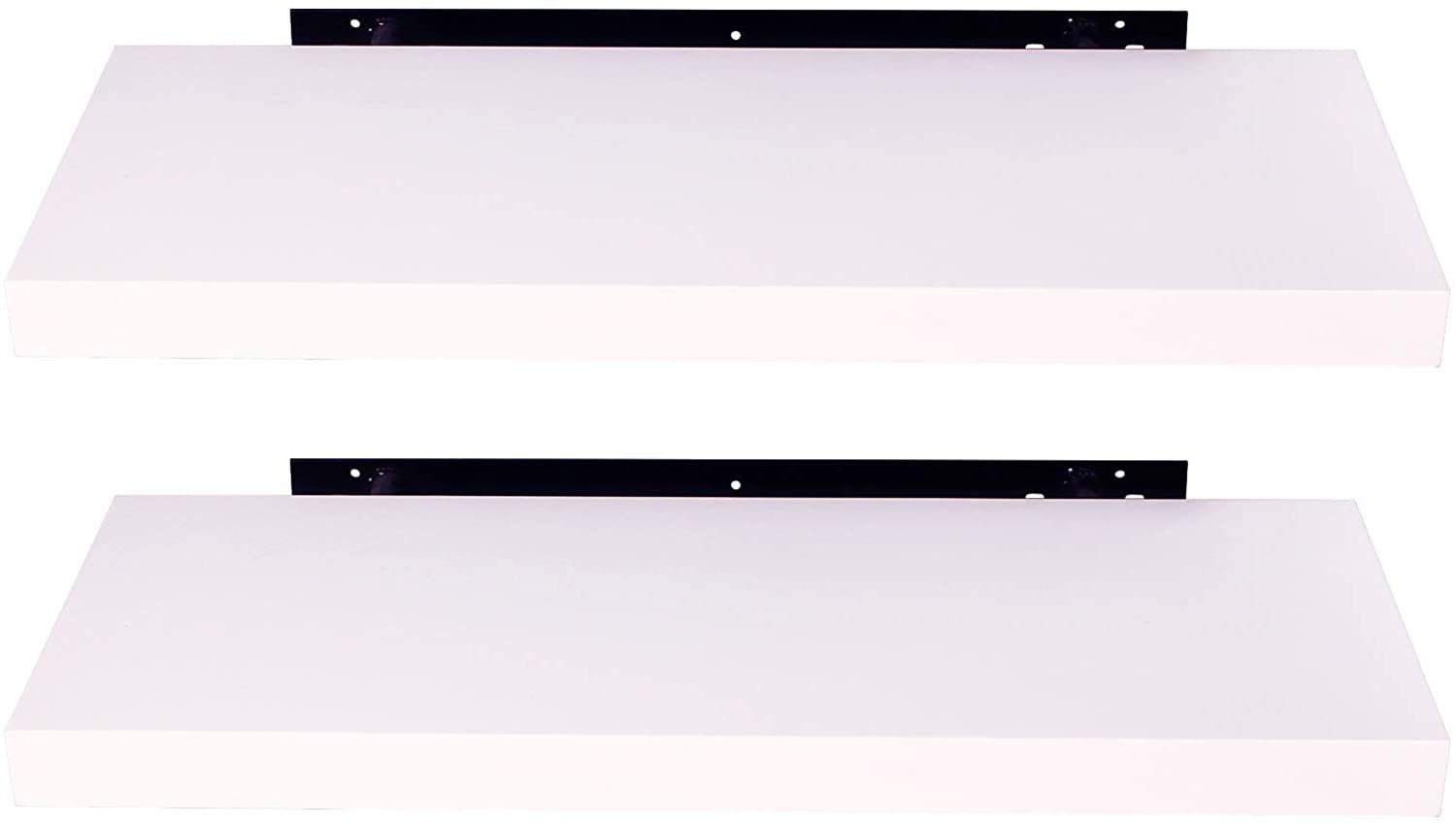 Board Wandregal, in Weiß 2-tlg., Größen Holz EUGAD Farben verschiedenen Modern