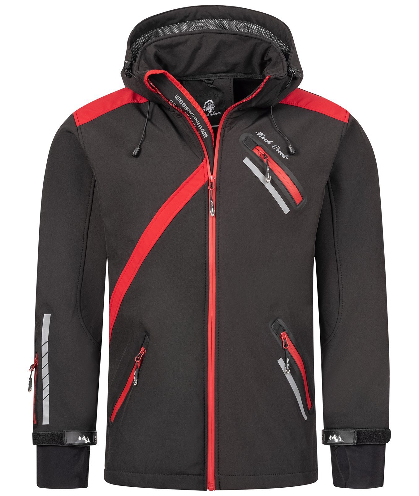 Rock Creek Softshelljacke Herren Softshelljacke Wanderjacke günstig online kaufen