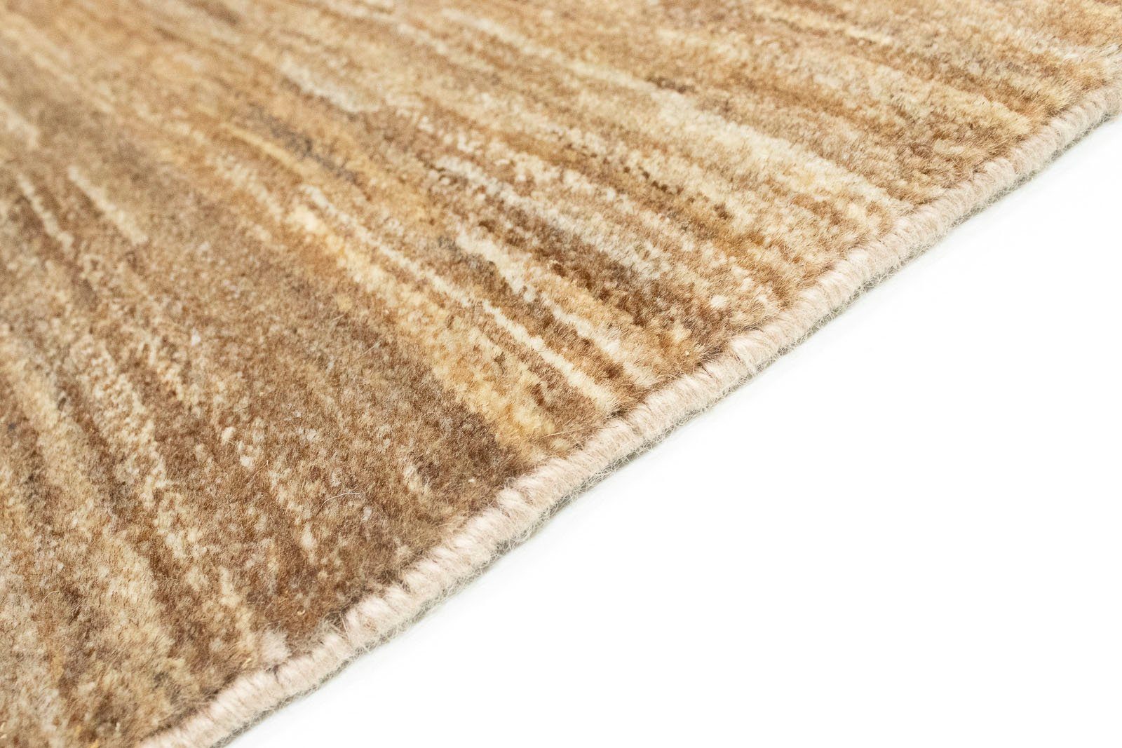 morgenland, 18 mm, handgeknüpft Gabbeh handgeknüpft rechteckig, naturweiß, Wollteppich Teppich Höhe: