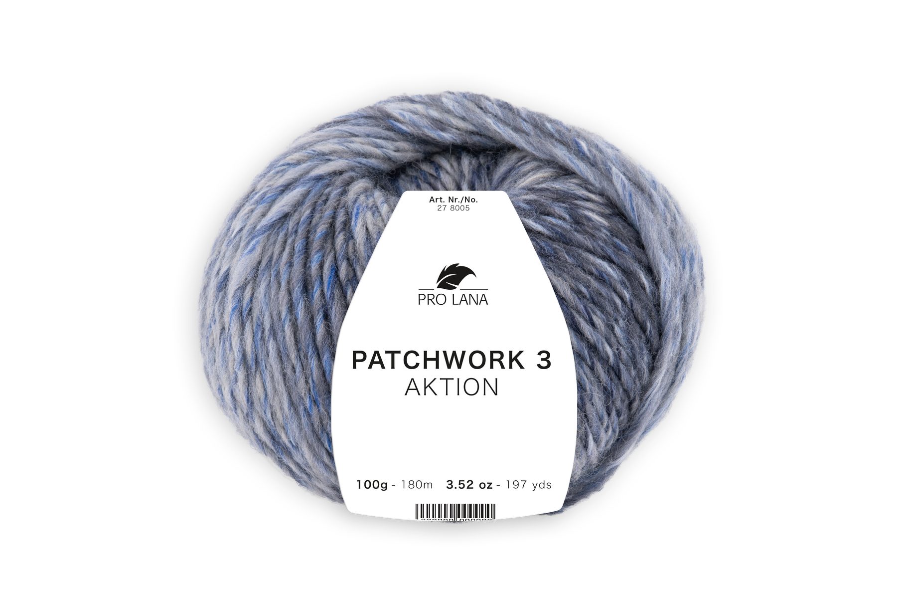Pro Lana PATCHWORK 3 AKTION Häkelwolle, 0 m (Farbintensives Strickgarn mit harmonischen Farbverläufen), 100 g