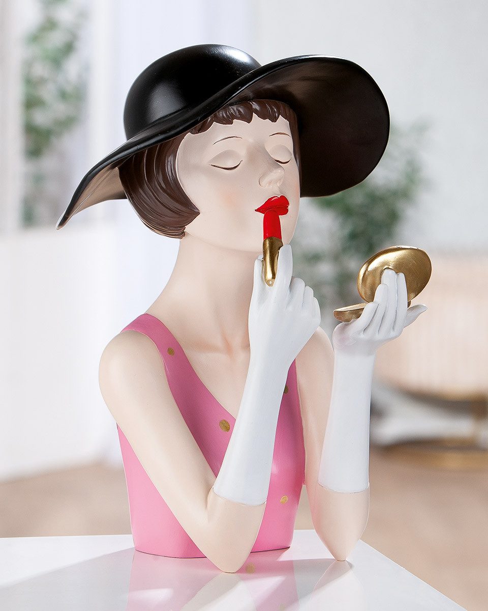 MF Dekofigur Dekofigur Lady Amelie elegante Frauenfigur mit Lippenstift (1 St)