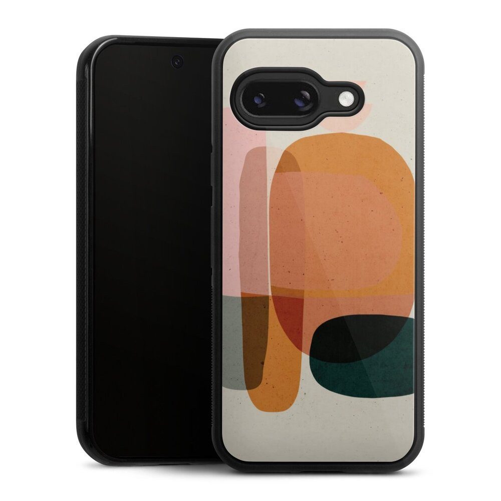 DeinDesign Handyhülle Farbe bunt Abstrakt Abstract Blush, Google Pixel 9a Gallery Case Glas Hülle Schutzhülle 9H Gehärtetes Glas