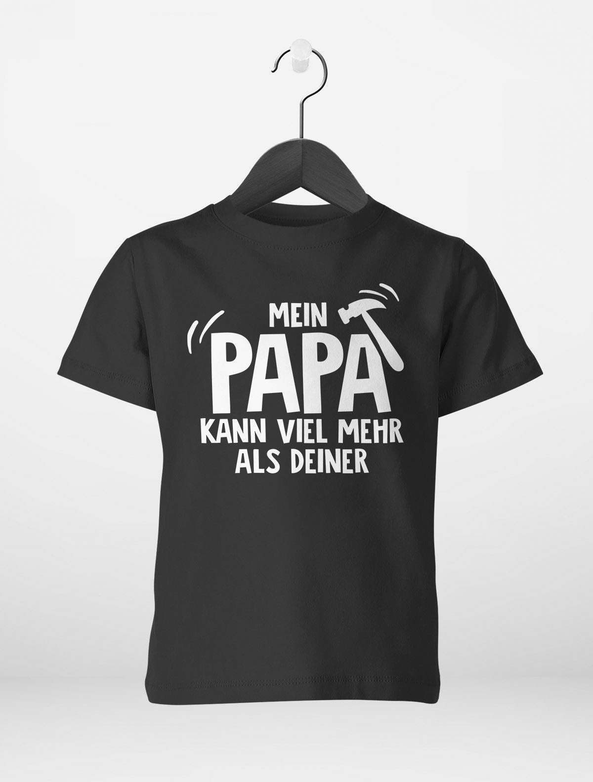 Print-Shirt Kinder T-Shirt Mein Papa kann viel mehr als deiner Spruch lustig