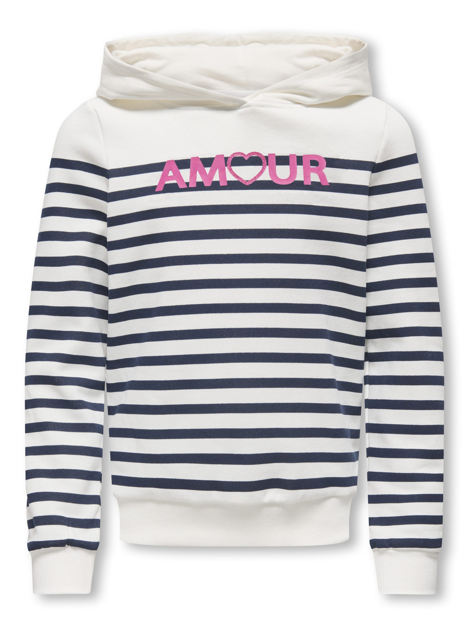 ONLY Sweatshirt KOGADELLE-AMOUR L/S STRIPE HOOD FR