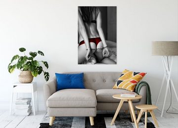 Pixxprint Leinwandbild Sexy Frau in Unterwäsche, Sexy Frau in Unterwäsche (1 St), Leinwandbild fertig bespannt, inkl. Zackenaufhänger