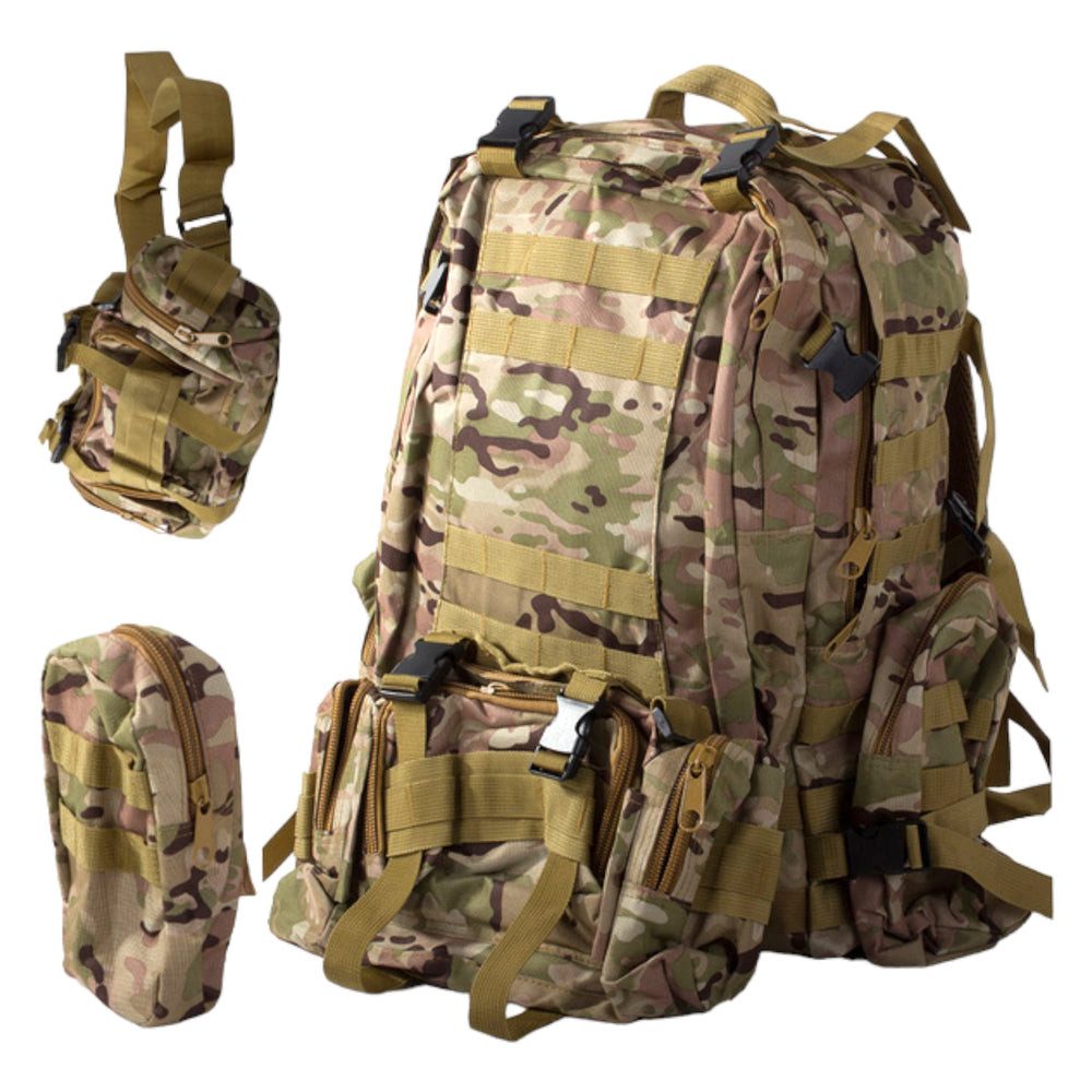VERK GROUP Rucksack Taktischer Militär Rucksack Commando Survival Wasserdicht 48,5L