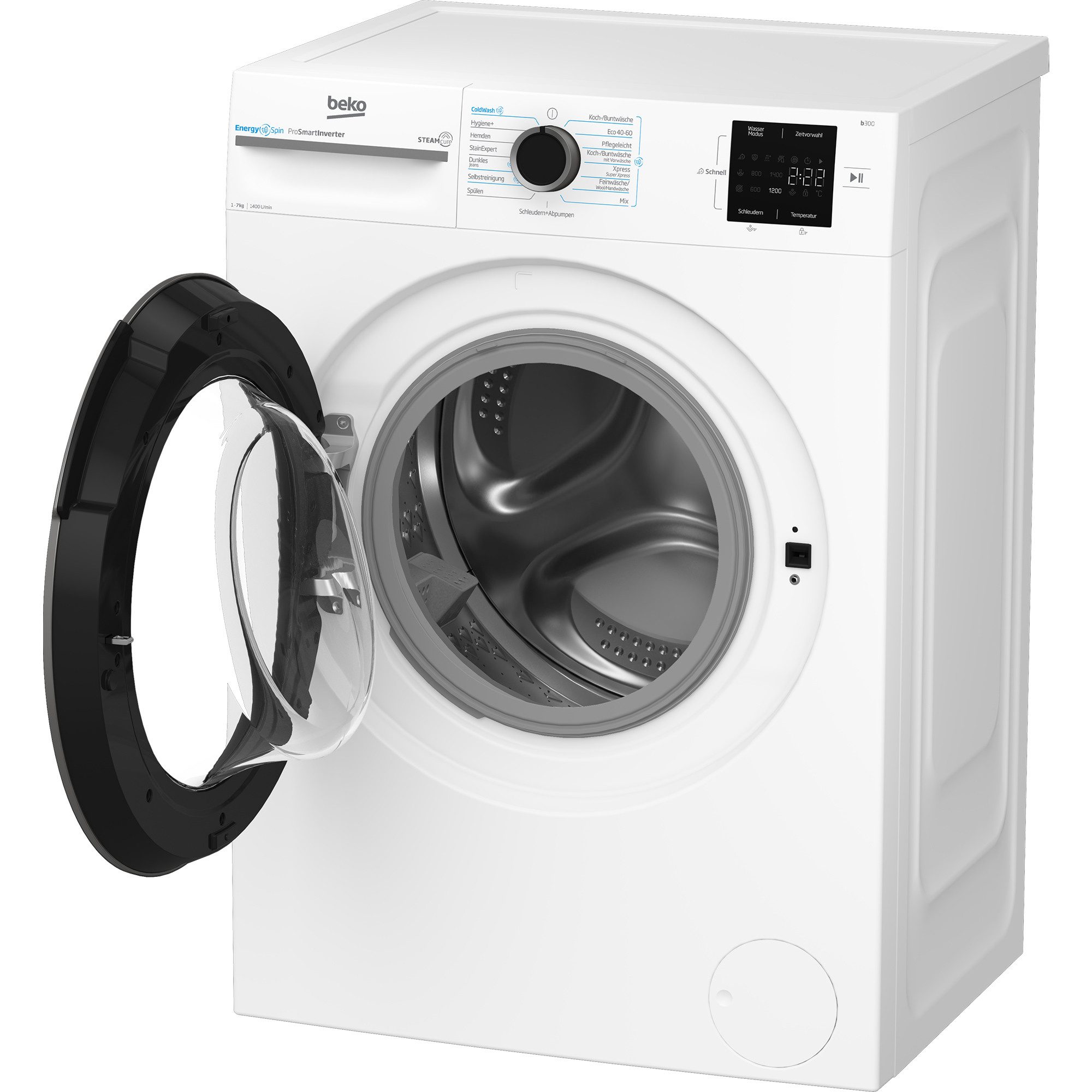 BEKO Waschmaschine BM3WFU4741W1, 7 kg, 1400 U/min, EnergySpin- bis zu 35% sparsamer