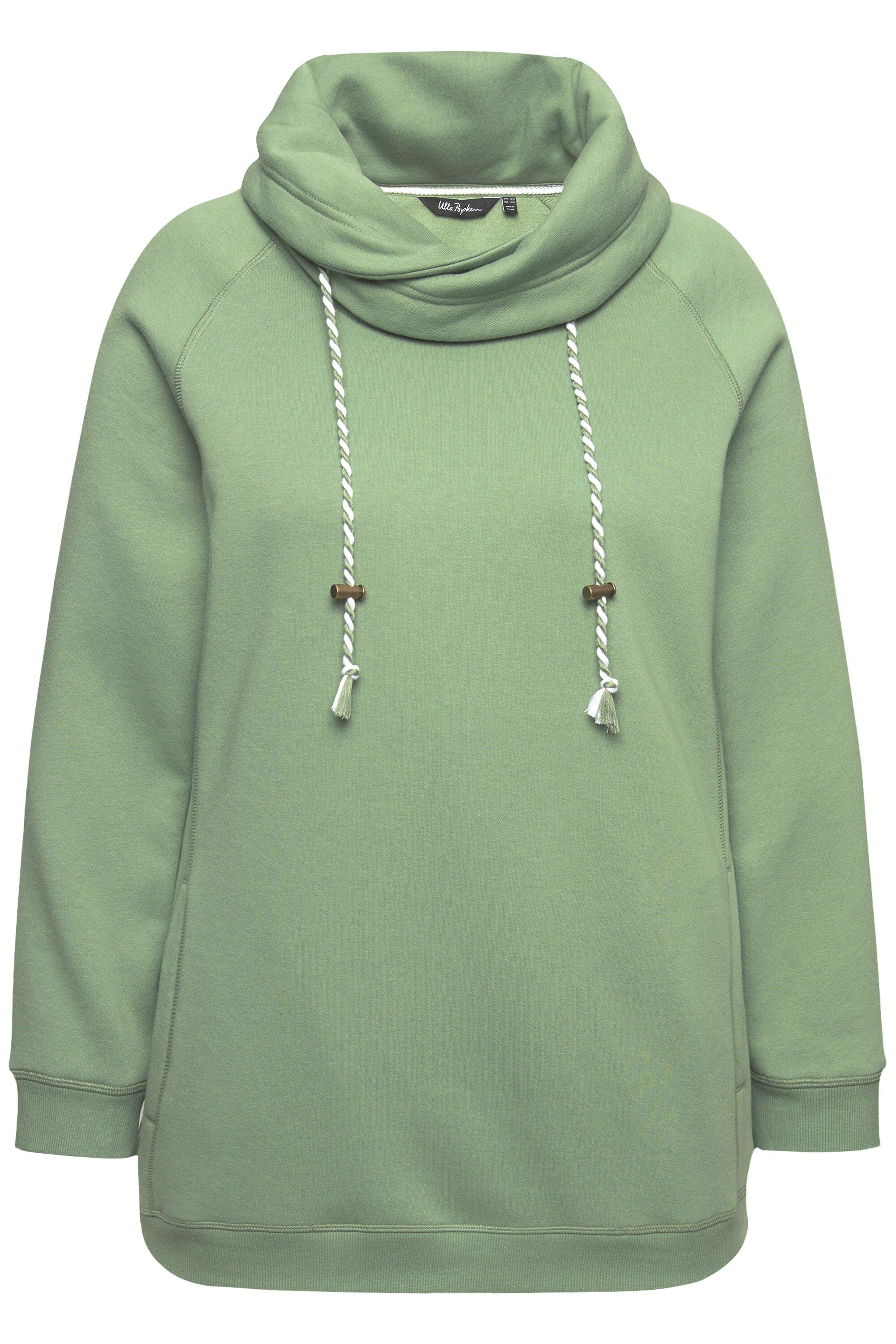 Ulla Popken Sweatshirt Bis 64 Sweatshirt mit Stehkragen Pullover günstig online kaufen