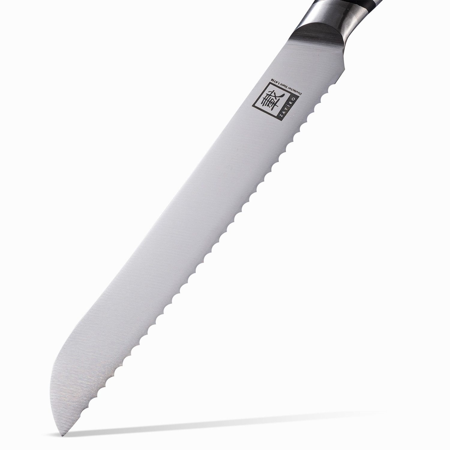 ZAYIKO Brotmesser NAMI Küchenmesser Kochmesser 20 cm Edelstahlklinge mit ABS Griff, Deutscher Edelstahl 1.4116 – Bild 5 von 5