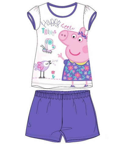 Peppa Pig Pyjama Peppa Wutz Shorty Pyjama kurzer Schlafanzug 3 4 5 6 7 Jahre