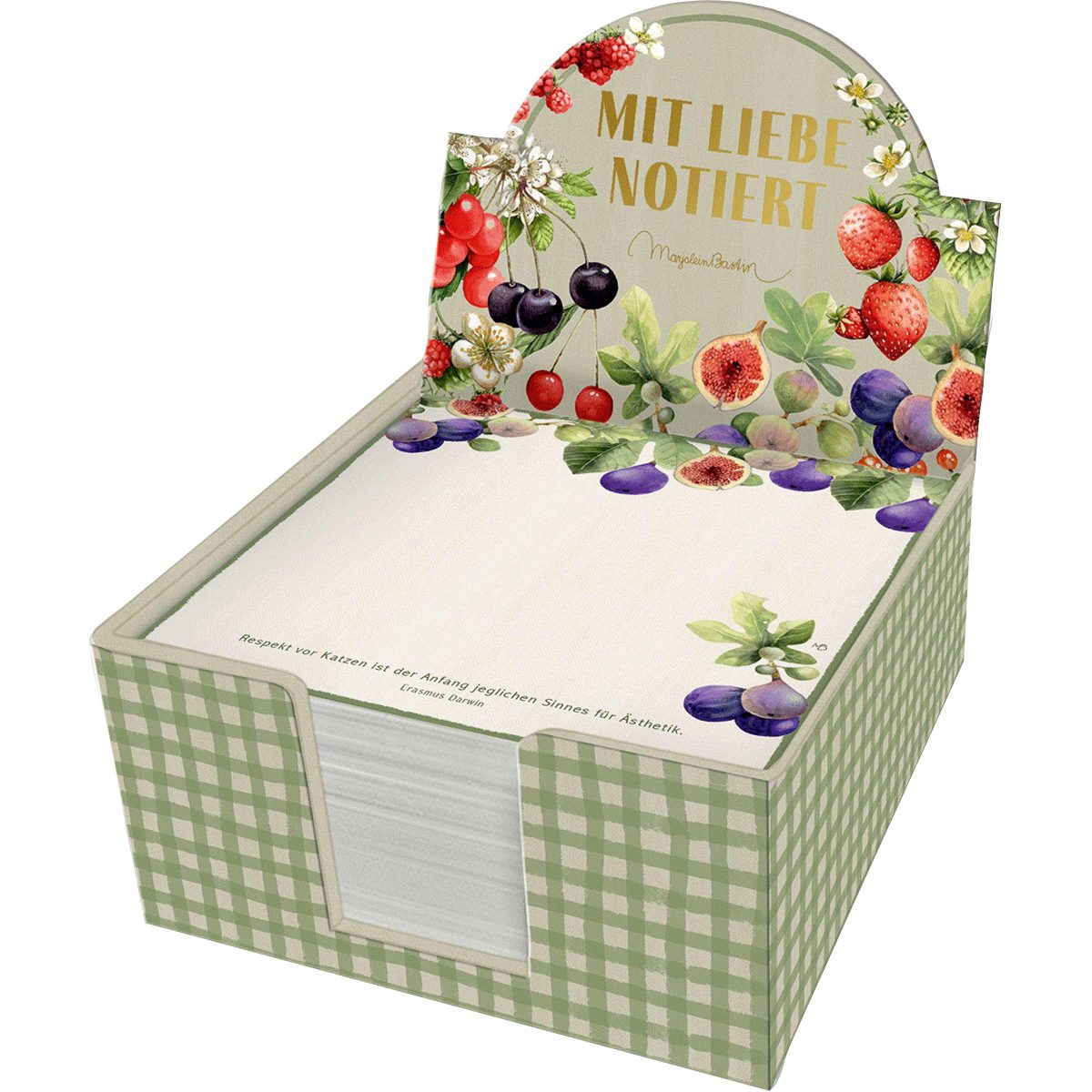 Notizbuch Zettelkästchen – Mit Liebe notiert!: Cottage Garden - Marjolein Bas