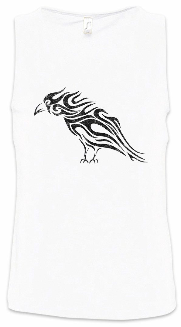 Urban Backwoods Tanktop Tribal Raven Ärmelloses T-Shirt Raben Kelten Tattoo Knoten Keltisch Cross Runen Celts Religion