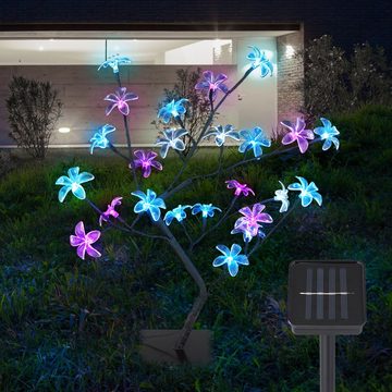 Globo LED Solarleuchte, LED-Leuchtmittel fest verbaut, Solarlampen für Außen Garten Deko Solarleuchte Außenbereich 2x