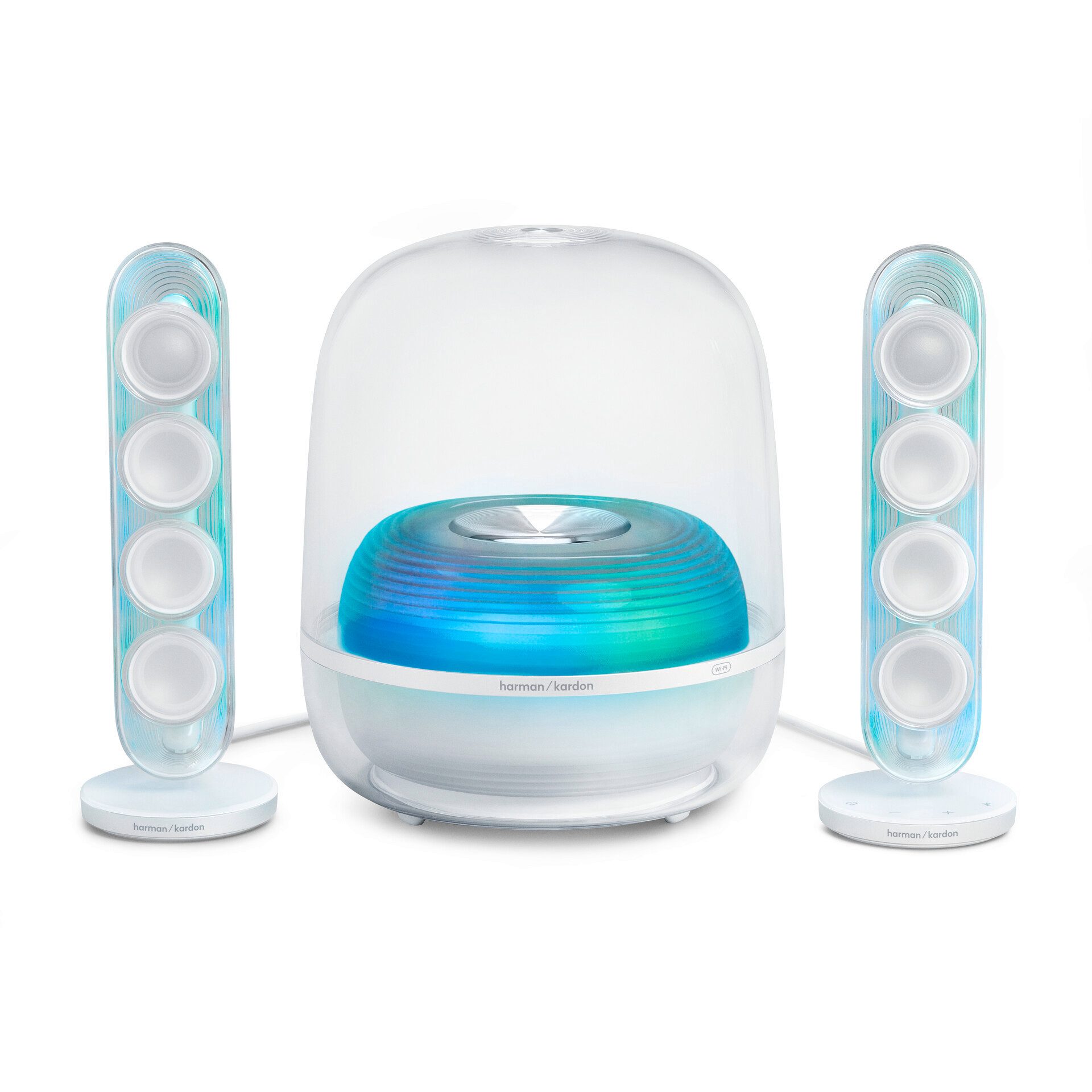 Harman/Kardon Soundsticks 5 Wi-Fi Edition 2.1 Soundsystem 2.1 (Bluetooth, WLAN, 50 W, 2.1 Kanal WLAN Lautsprecher)