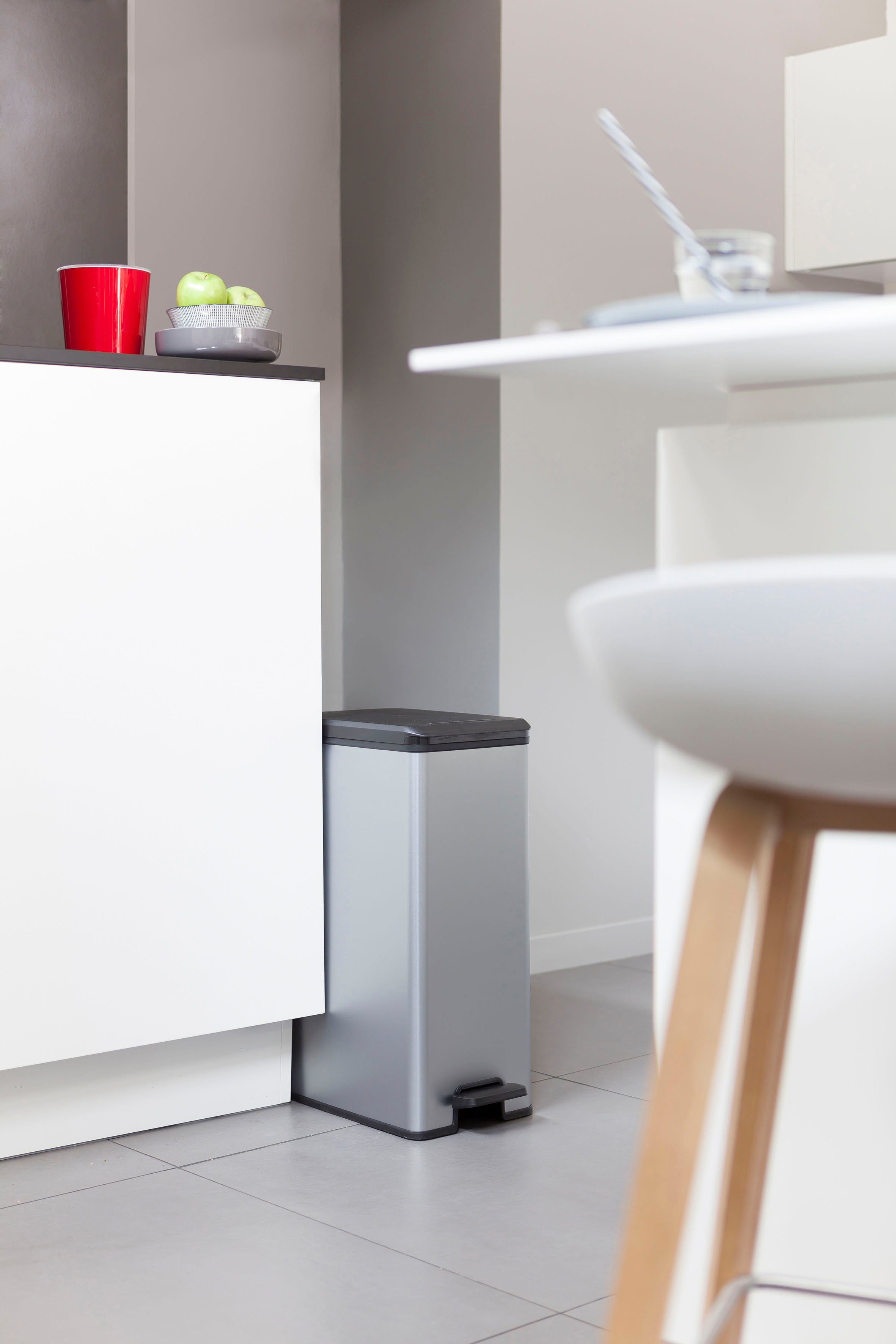 Curver Mülleimer Deco Slim, 40 Liter
