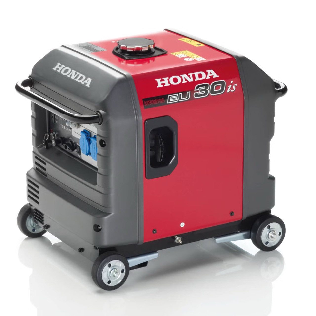 Honda Stromgenerator Honda EU 30is Inverter Stromerzeuger 2x Schuko, 3 in kW, (Packung, 3-tlg., Umfangreiches Zubehör im Lieferumfang enthalten), ÖkoschaltungTM