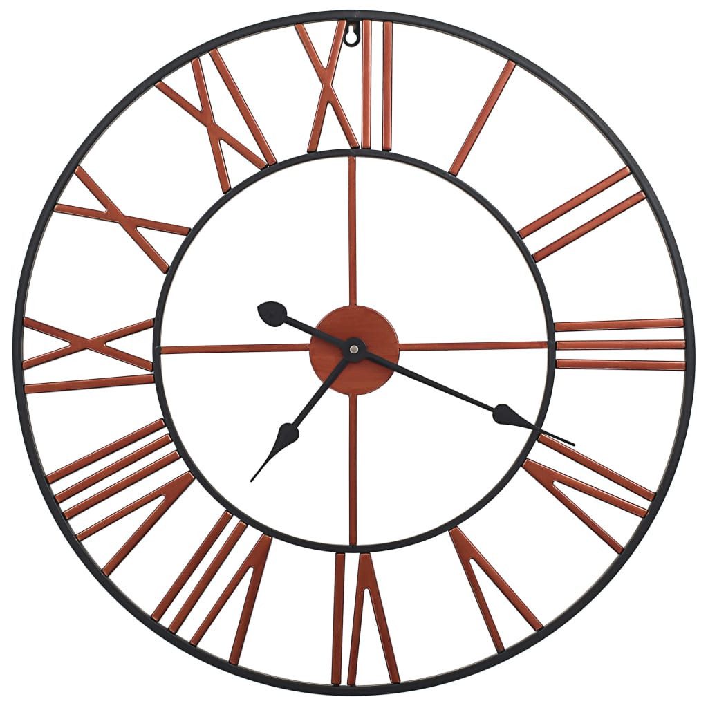 vidaXL Wanduhr Wanduhr Metall 58 cm Rot