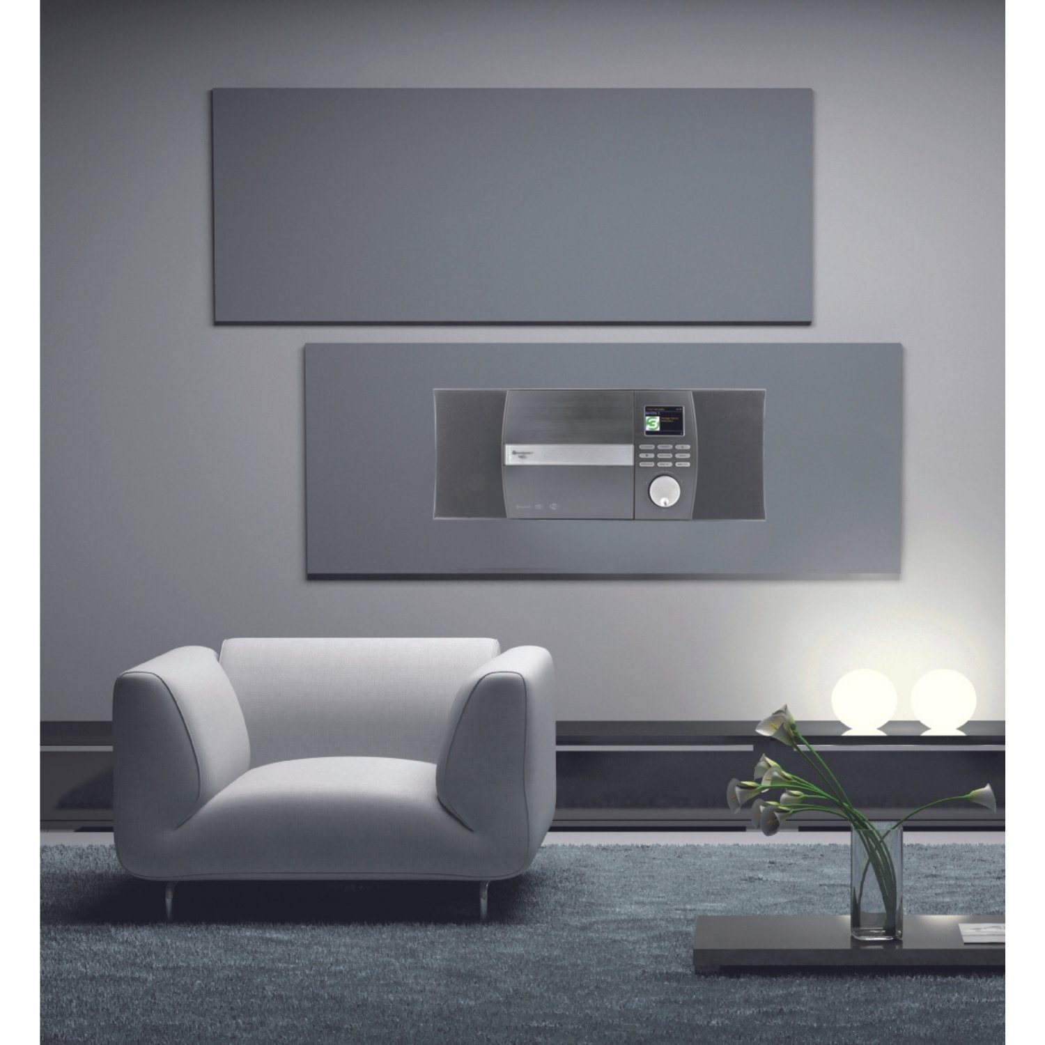 Soundmaster ICD1010AN Internetradio mit CD-Player DAB+ Bluetooth USB Internet-Radio (Internet, DAB+, UKW-RDS, 10 W, Equalizer, steuerbar per Fernbedienung oder App, Wandmontage möglich)